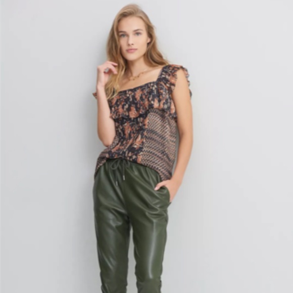 Anthropologie Olympia Pintucked Blouse Size L - Picture 3 of 9